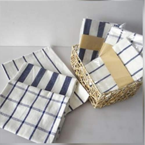 NT-STAR Kitchen Towels Cotton 45*70cm, 190GSM, Blue Big Stripes (4) - Image 3