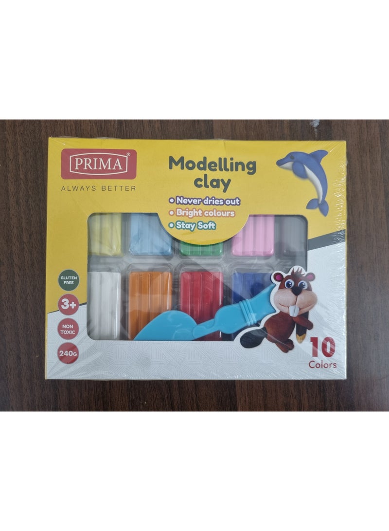 بريما طين تشكيلي 10 ألوان