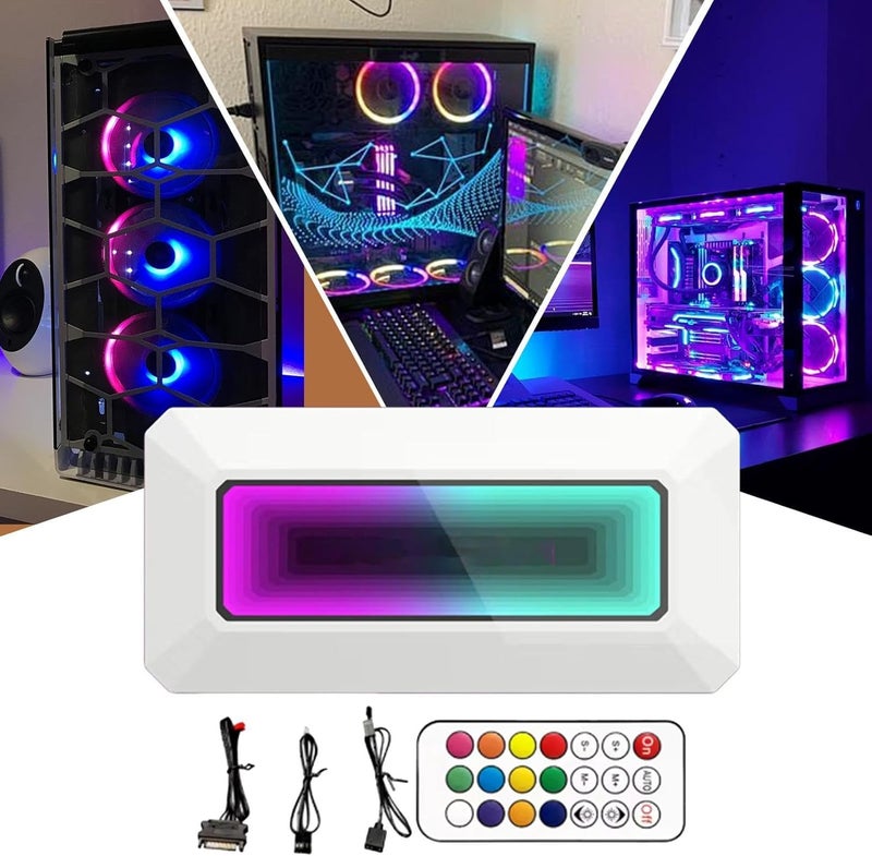 ARGB Controller Hub, 8-Port Motherboard Fan Splitter, Smart PWM Temperature Control, Prism Algorithm RGB , Efficient Cooling Accessory for PC Enthusiasts - Image 5
