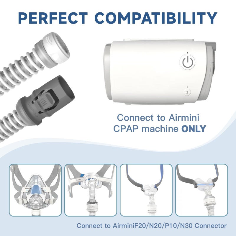 RespWave Replacement CPAP Tubing for ResMed AirMini Tube & 10-Pack Airmini Supplies Filters Combo, as Flexible as OEM | Compatible with ResMed Airmini CPAP Machine & P10 Nasal Pillows & N20 & N30 Nasal Masks - Image 4