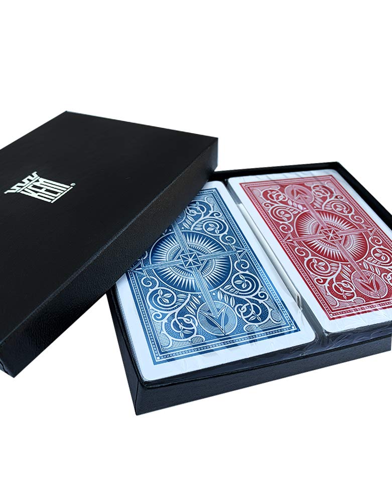 KEM Arrow Red and Blue  Poker Size-Jumbo Index Playing Cards (Pack of 2) - 1007284 Arrow Red/Blue - Image 3