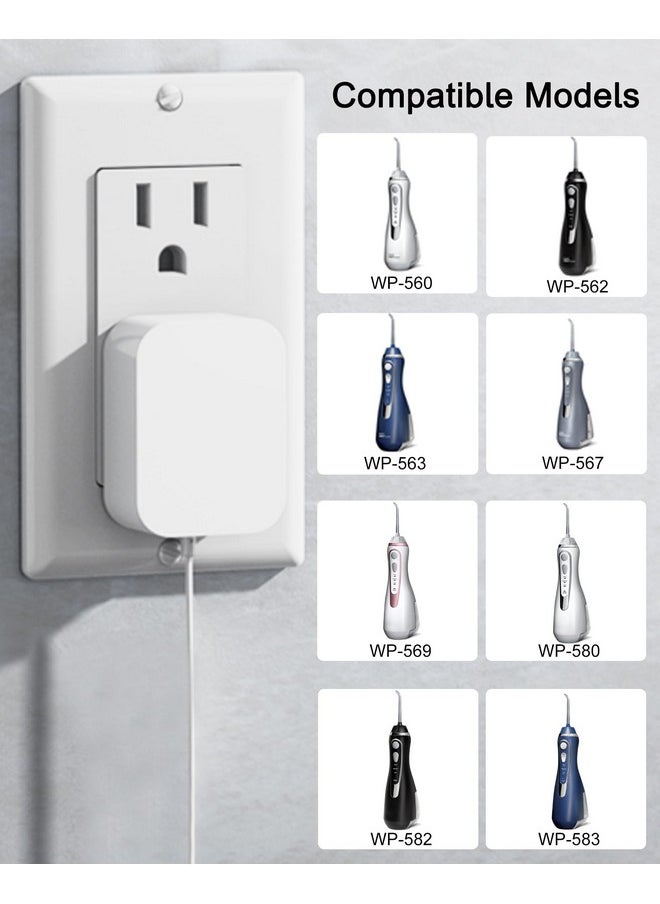 VHBW - Magnetic Charger Replacement For Waterpik Water Flosser Charging Cord Compatible With Waterpik Wp560 Wp562 Wp563 Wp567 Wp569 Wp580 Wp582 Wp583 Power Cord - Image 1