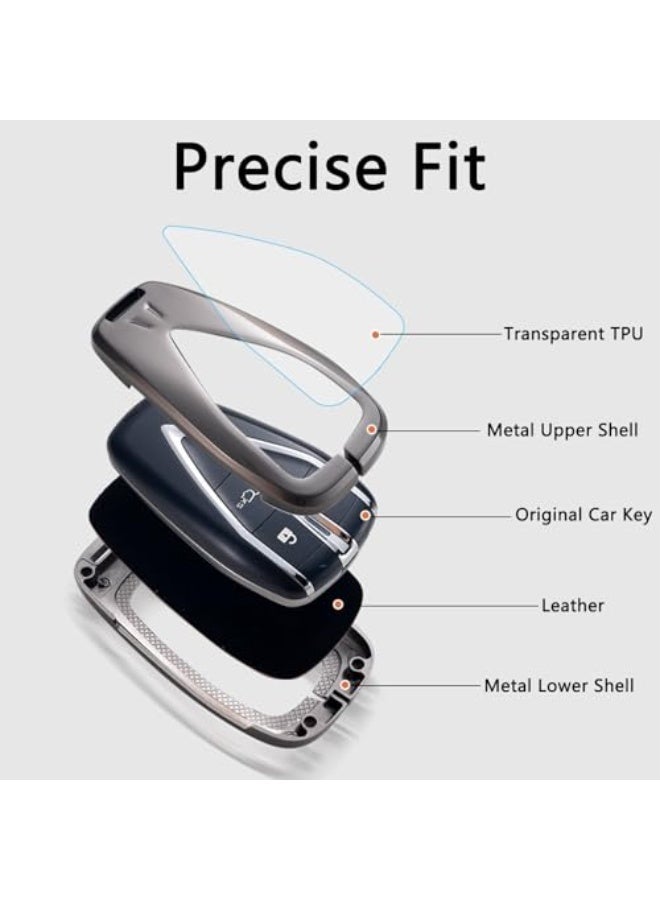 Bukela Metal Car Key Case Key Case Fits Changan CS35 CS55 CS75 Plus CS95 Eado Plus Uni-T Uni-K Key Cover Protective Key Fob - Image 2