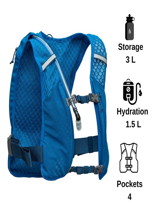 ناثان - كويك ستارت 3.0 لتر أزرق داكن/فضي عاكس مقاس واحد يناسب الجميع - Image 2