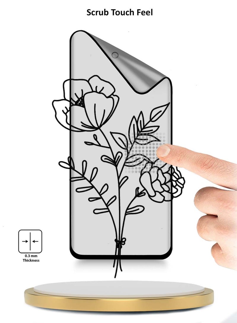 Wtech Honor Magic6 Lite 5G 2023 Premium Edge-Pro Nano Ceramic Full Glue Full Cover Matte Flexible Screen Protector (MSCNMN) - Clear/Black - Image 3