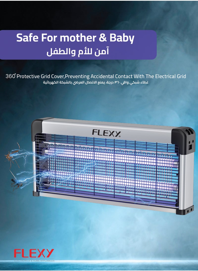 Flexy FLEXY Insect Killer - 40W, High-Voltage, Double UV LED, Safe for Mother & Baby, 2-Year Warranty, 70mm Insulated Aluminum, Effective & Durable Pest Control Solution.  - Image 4