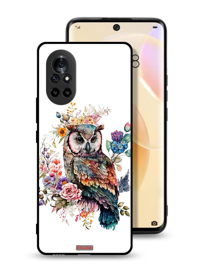 Tolwak Huawei nova 8 5G Protective Case Cover Owl Abstract Art  - Image 1
