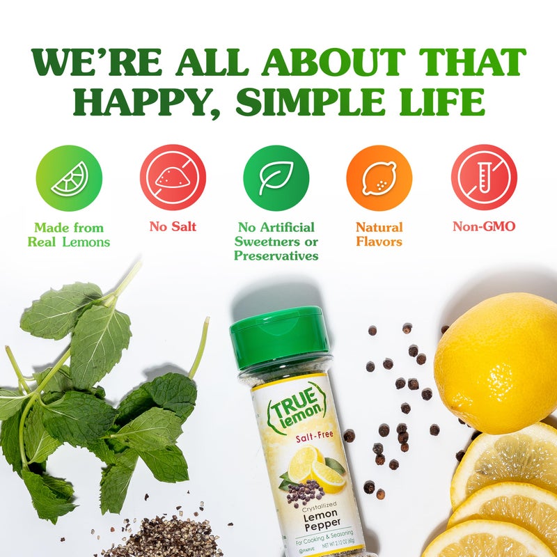 True Citrus True Lemon Lemon Pepper Spice Blend, 2.12 oz - Image 3
