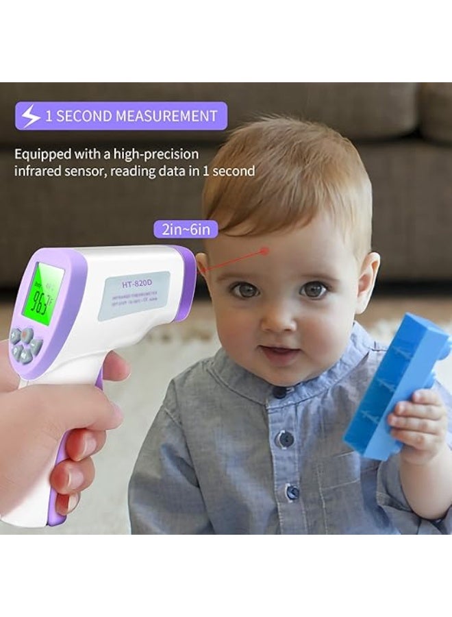High-Precision Non-Contact Infrared Thermometer - Professional Forehead Temperature Gun for Infants, Children & Adults - Fast & Accurate Reading - Image 4