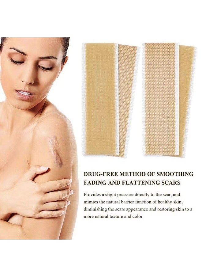 Horse Silicone Scar Sheets - As Surgical Cream, Gel, Tape, Strips, Patches - Keloid, C-Section, Tummy Tuck - Surgery Scars Removal Treatment (10 Pack, 4cmx15cm)  - Image 3