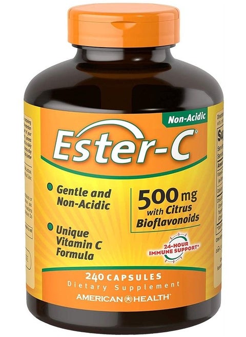 Ester-C 500 mg with Citrus Bio, 240 cap (Pack of 2)