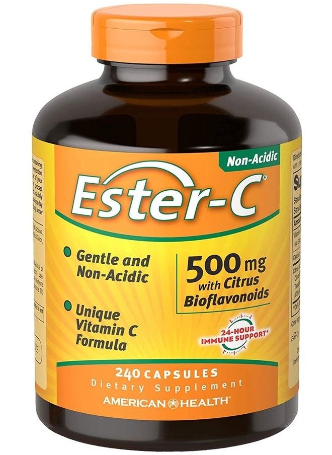 American Health - Ester-C 500 mg with Citrus Bio, 240 cap (Pack of 2) - Image 1