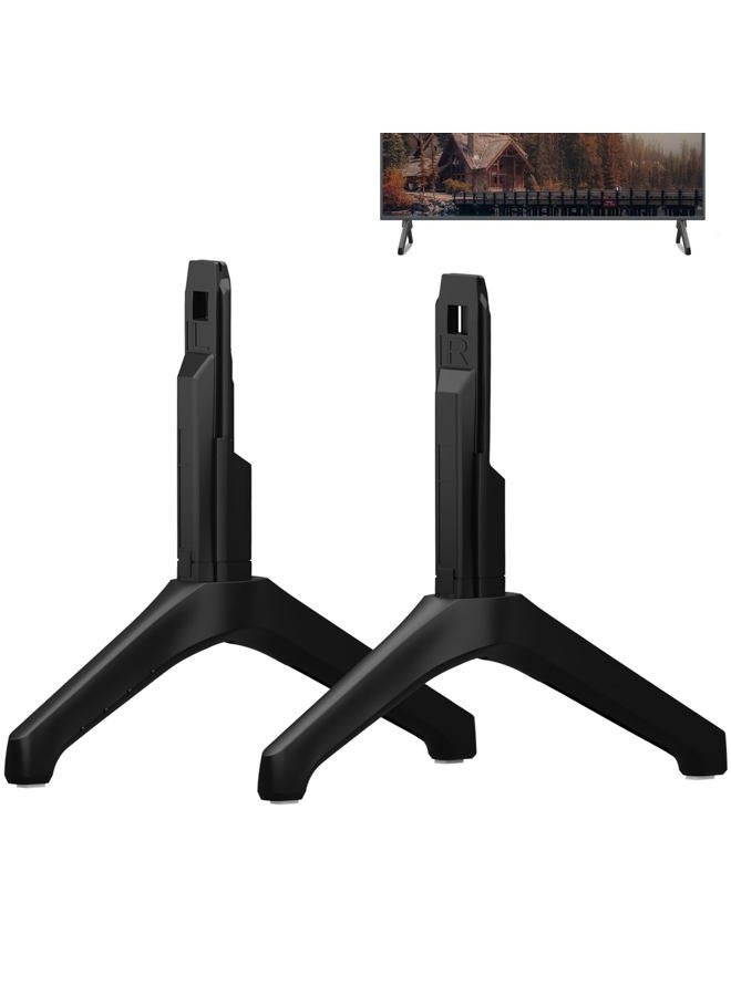 Maozhren TV Stand for Samsung TV Legs, Only for UN55TU7000BXZA UN55TU700DFXZA UN55TU700DF UN55TU700DFXZA LH55BETHLGFXGO LH55BETHLGFXZC LH55BETHLGFXZA BN96-50856C BN96-50859A, with Non-Slip Pad - Image 1