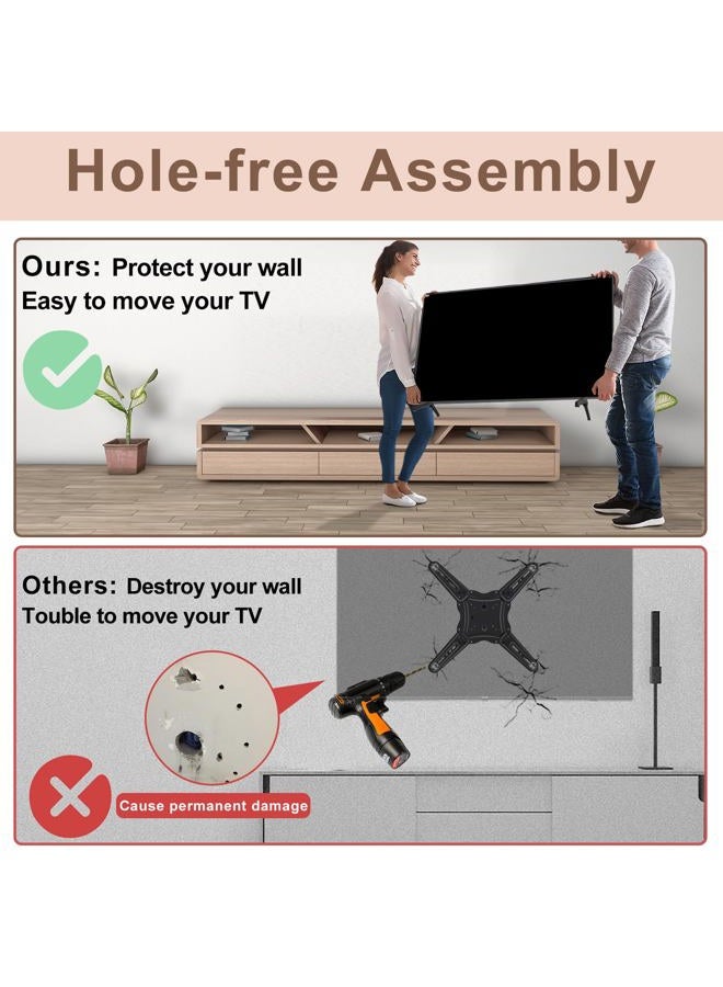 Maozhren TV Stand for Samsung TV Legs, Only for UN55TU7000BXZA UN55TU700DFXZA UN55TU700DF UN55TU700DFXZA LH55BETHLGFXGO LH55BETHLGFXZC LH55BETHLGFXZA BN96-50856C BN96-50859A, with Non-Slip Pad - Image 5