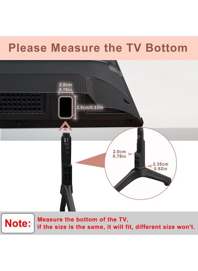 Maozhren TV Stand for Samsung TV Legs, Only for UN55TU7000BXZA UN55TU700DFXZA UN55TU700DF UN55TU700DFXZA LH55BETHLGFXGO LH55BETHLGFXZC LH55BETHLGFXZA BN96-50856C BN96-50859A, with Non-Slip Pad - Image 2