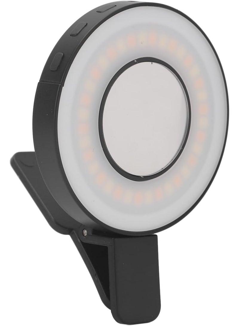 MOXOM Photography Fill Light 120 LED 3000mAh 6 Color Cards, Selfie Light USB Rechargeable for Photo & Video with Front Back Clip for Phones Laptops Makeup TikTok Stream - Image 1