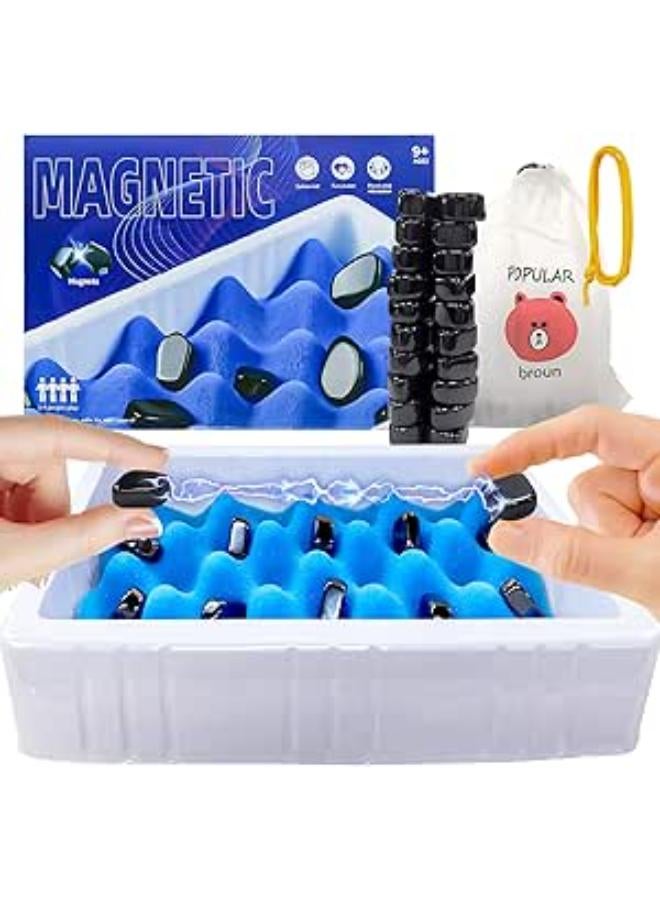 لعبة شطرنج مغناطيسية من سنارفلون، لعبة شطرنج مغناطيسية، لعبة شطرنج مغناطيسية، لوح حجري مغناطيسي محمول للتخييم والتجمعات العائلية والسفر