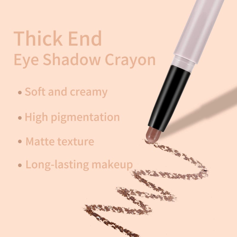 Boobeen Matte Eyeshadow Stick, Waterproof Eye Shadow Pencil Creamy, Long Lasting Eyeshadow Makeup, Rich Color for Dimensional Eye Makeup - Image 3