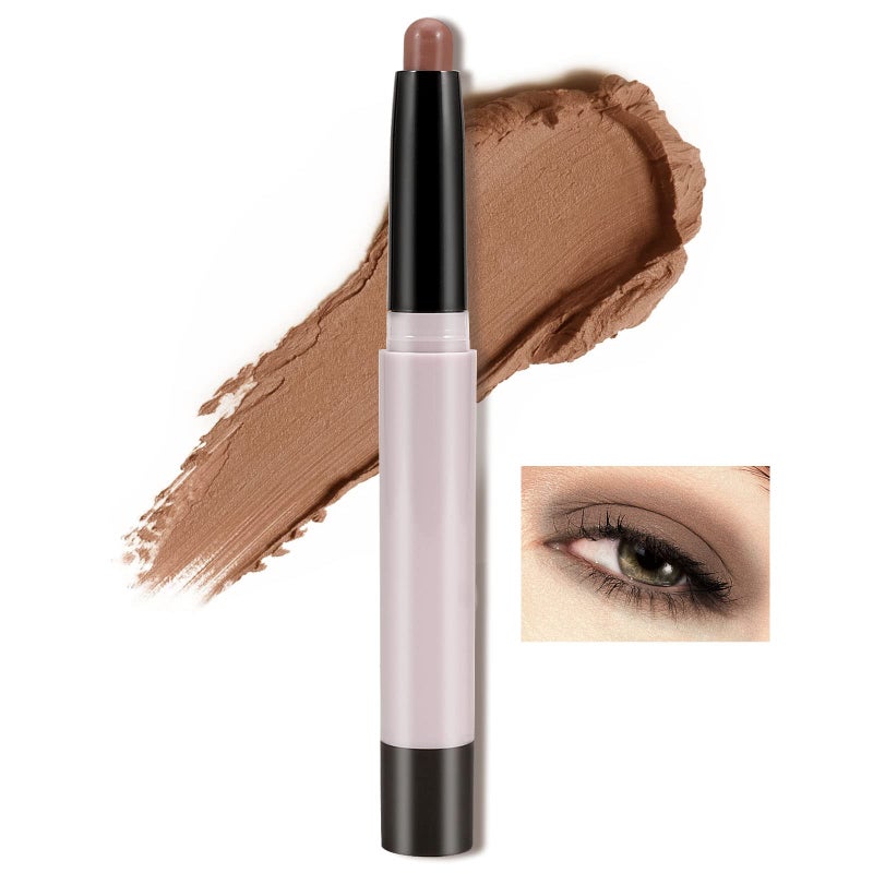 Boobeen Matte Eyeshadow Stick, Waterproof Eye Shadow Pencil Creamy, Long Lasting Eyeshadow Makeup, Rich Color for Dimensional Eye Makeup - Image 1