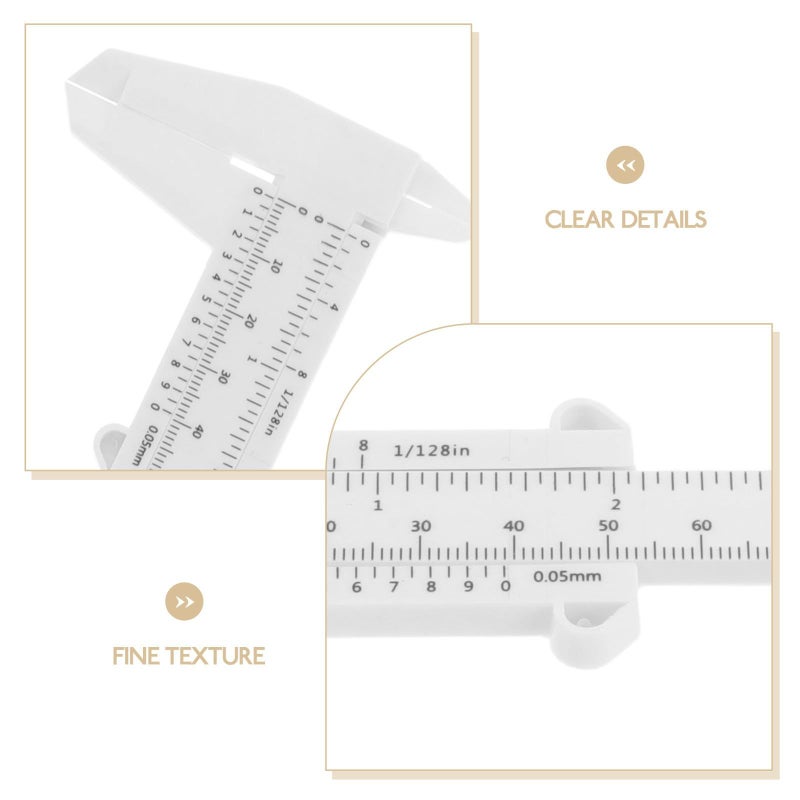 Plastic Dial Calipers 5 Pack for Measuring Student Lab Woodworking Engineering Tasks - Image 4