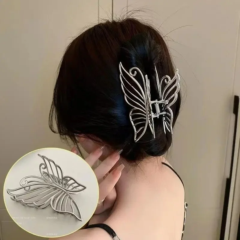 Efna Store Butterfly Model Cage Detailed Modern, Trendy 7 cm Metal Latch Buckle