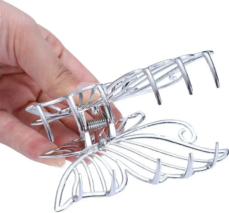 Efna Store Butterfly Model Cage Detailed Modern, Trendy 7 cm Metal Latch Buckle