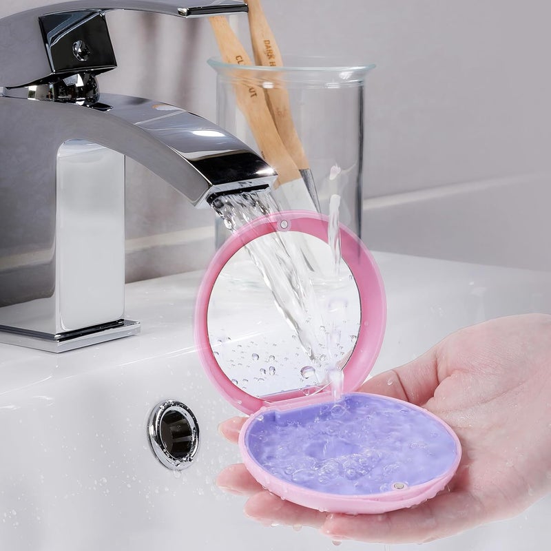 Dimeho Retainer Case with Mirror Portable Slim Aligner Box Travel Mouth Guards Holder Cute Retainer Organizer for Dental Caring Tooth Brace Storage Accessories Women Girls, 578115_1_fVM6Qubb9 - Image 5