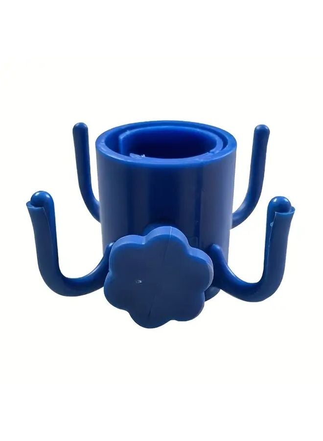 خطاف مظلة الشاطئ الأبيض القابل للتعديل بـ 4 أسنان للمناشف والحقائب، مناسب للأعمدة من 0.98 إلى 1.25 بوصة - Image 4