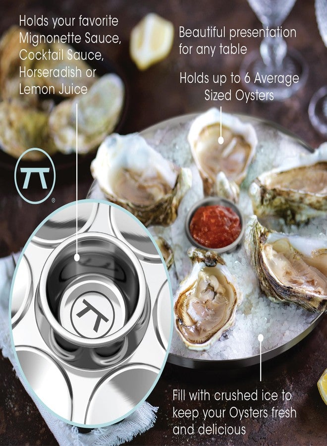 Outset Oyster Tray, 6 Slots and Condiment Cup - Image 5