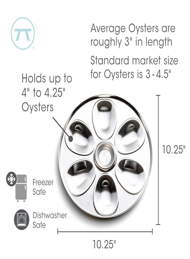 Outset Oyster Tray, 6 Slots and Condiment Cup - Image 4