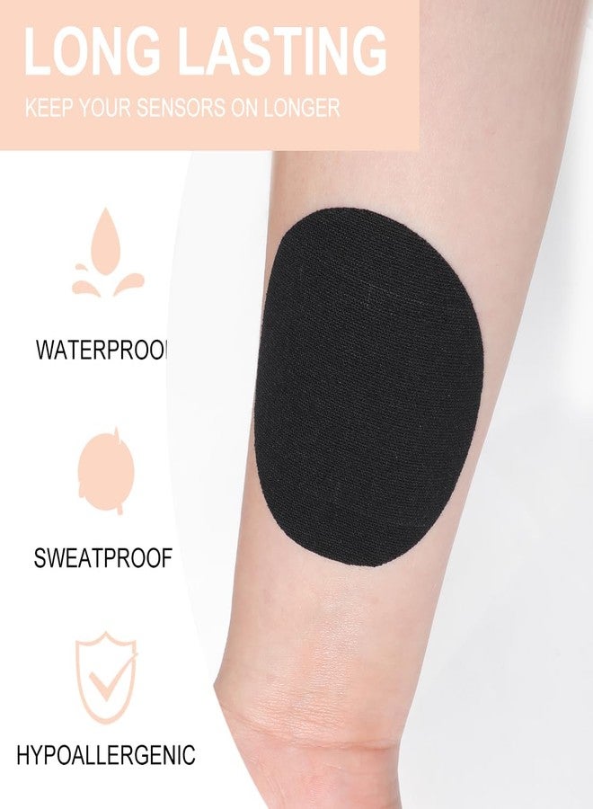 CXWUZH عبوة من 30 غطاءً لأجهزة استشعار Libre 1/2/3/Plus Freestyle، لاصقات لاصقة، شريط CGM مقطوع مسبقًا، بدون غراء في المنتصف - Image 3