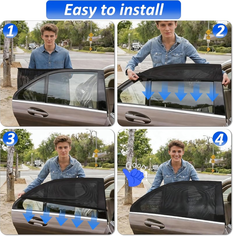 Vincona Car Window Shades XL - Universal Fit for Most Vehicles - Image 5