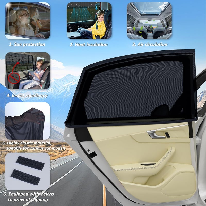 Vincona Car Window Shades XL - Universal Fit for Most Vehicles - Image 4