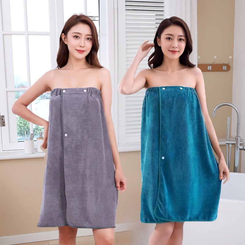 Wearable Bath Towel Wrapped Breast Absorbent Large Towel Beauty Salon Special Bath Skirt Robe New Bath Home 300Gsm - Image 2