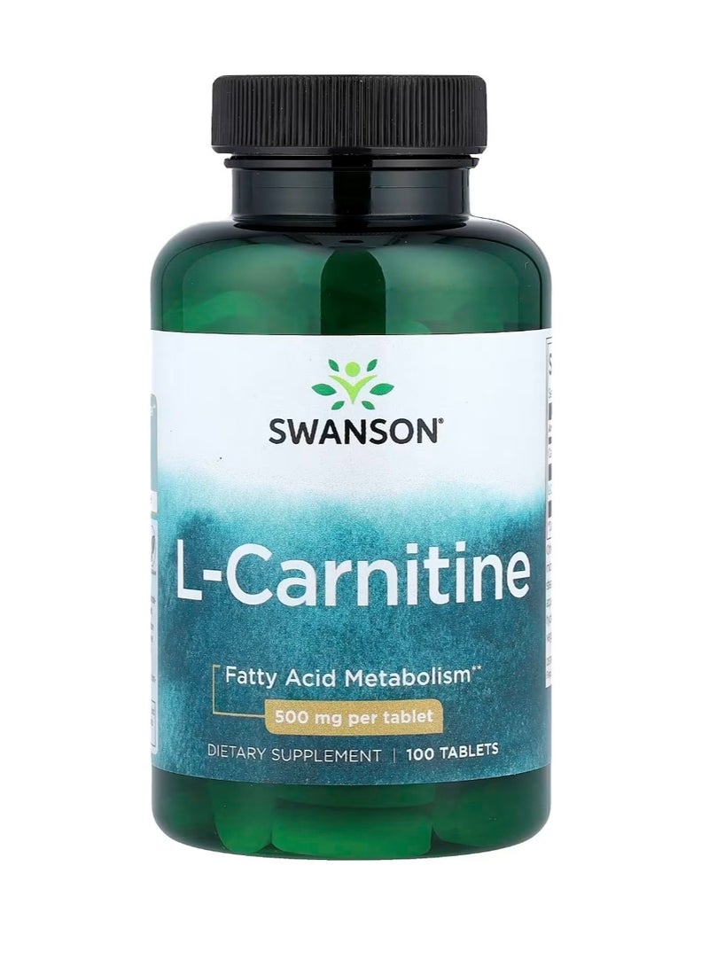 SWANSON L-Carnitine 100 Tablets - Image 1