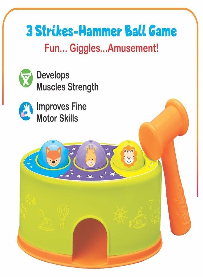 Space Enterprises Play n Grow 25-Piece Gift Set – Educational Toddler Toys for 12-36 Months, Stacking Cups, Ball Drop Ramp, Nesting Eggs & Hammer Pound Game, Learning Activity Playset for Kids - Image 5
