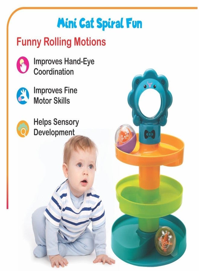 Space Enterprises Play n Grow 25-Piece Gift Set – Educational Toddler Toys for 12-36 Months, Stacking Cups, Ball Drop Ramp, Nesting Eggs & Hammer Pound Game, Learning Activity Playset for Kids - Image 4