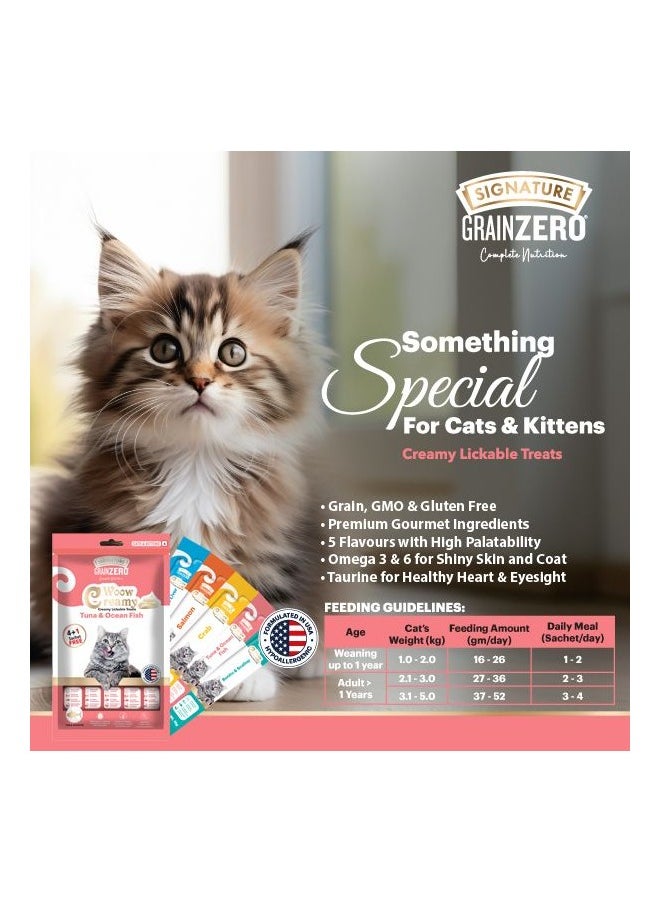 Grain Zero Creamy Lickable Cat Treats Salmon 25 x 15g  - Image 4