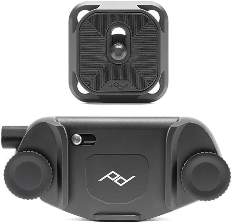 Peak Design Capture Camera Clip V3, Black with Plate, Holds DSLR, Compact and Point and Shoot Bodies, Secure, Stable and Accessible, Attaches to Straps and Belts, Quick Release, 200 lb Capacity - Image 4