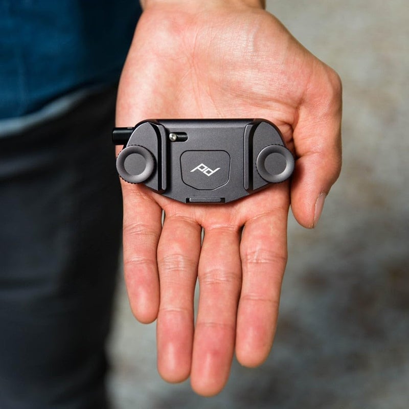 Peak Design Capture Camera Clip V3, Black with Plate, Holds DSLR, Compact and Point and Shoot Bodies, Secure, Stable and Accessible, Attaches to Straps and Belts, Quick Release, 200 lb Capacity - Image 2