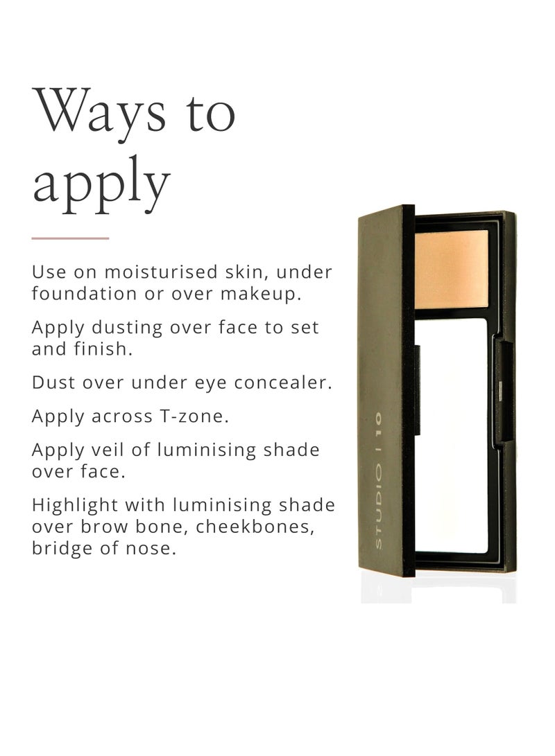 Studio 10 Prime and Perfect Refining Powder Silk Translucent Face Powder Evens out Skin Texture Makeup Setting Powder for Face Reduces Shine and Oiliness and Sets Makeup Matte Powder - Image 4