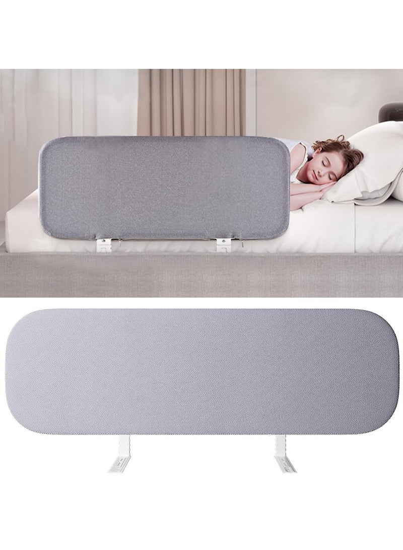 Bed Rail for Toddlers Bed Guard Fence Baby Bedrail Guard Adjustable Swing Down Bed Rail Collapsible Safety Bed Barrier for Kids (Grey)  - Image 1