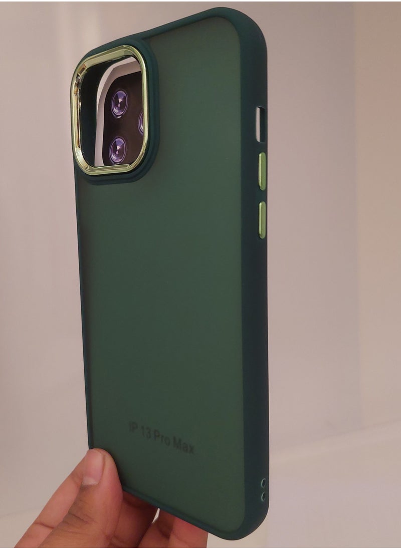 Creative Creative Case for Iphone Q series for Iphone 13 Pro Max hard Silicone Green Colour  - Image 3