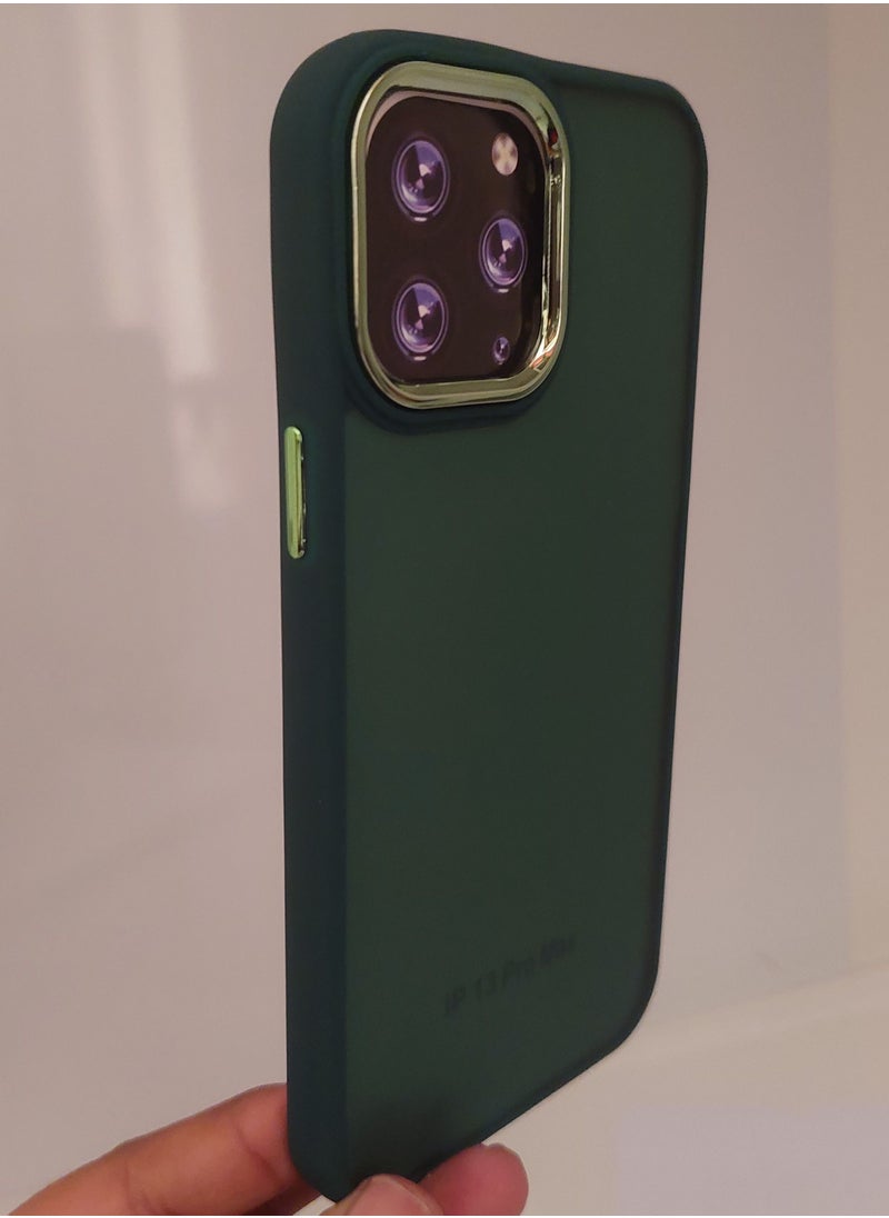 Creative Creative Case for Iphone Q series for Iphone 13 Pro Max hard Silicone Green Colour  - Image 2