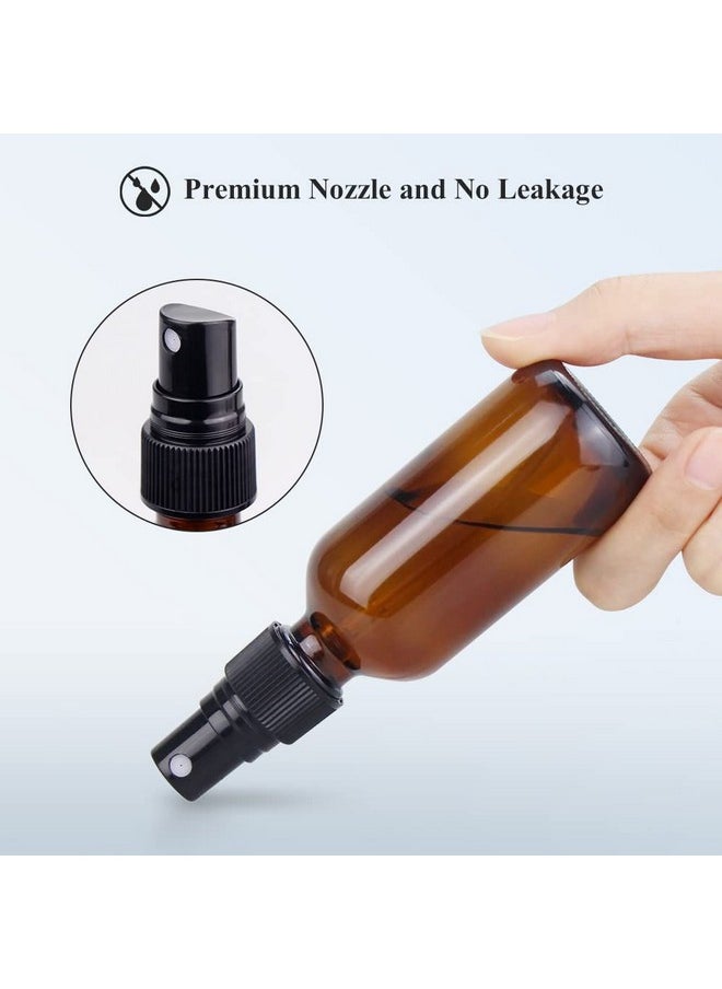 Wedama - Spray Bottle, 2 Oz Fine Mist Glass Spray Bottles, Little Refillable Liquid Containers For Watering Flowers Cleaning (16 Pack, Amber) - Image 1