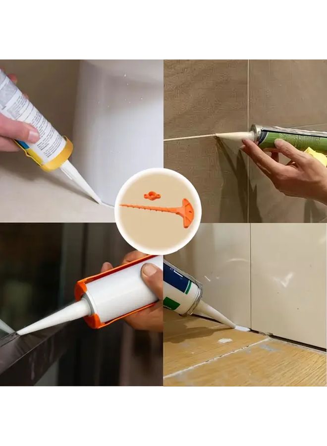 Anti Curing PVC Cap Glue Gun Nozzle Dredger Block Style 1pc For Home Maintenance - Image 1