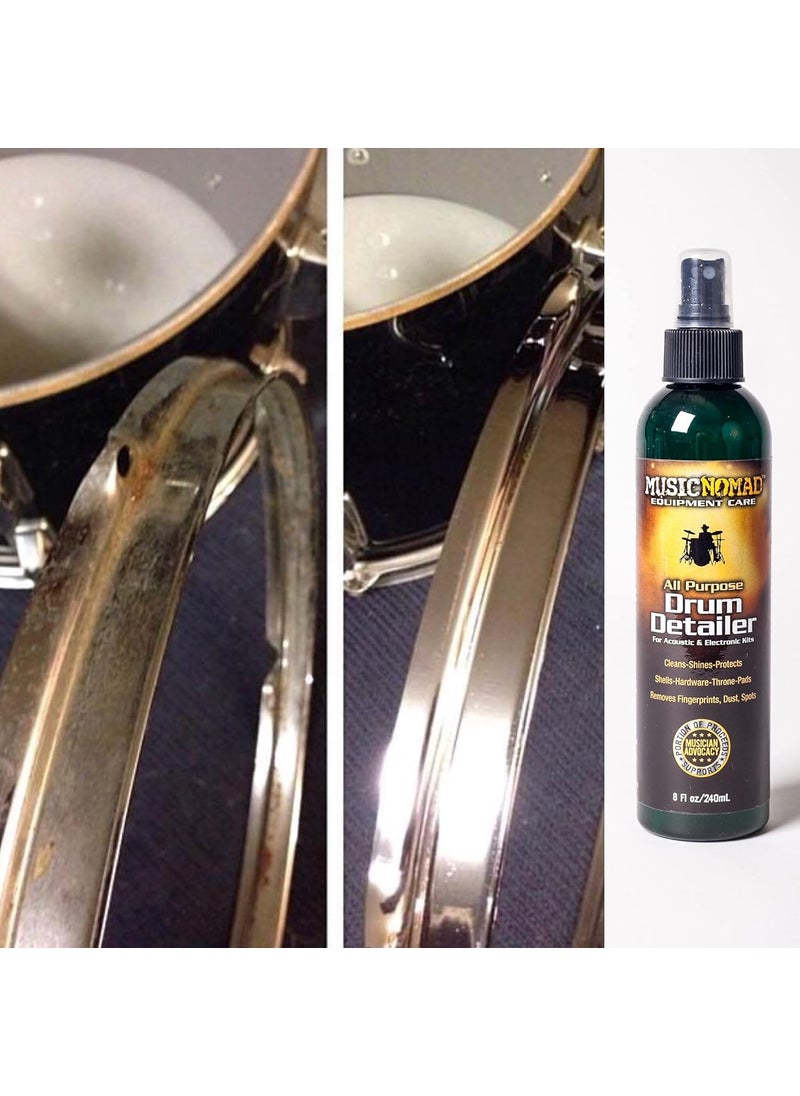 MusicNomad MusicNomad Premium Drum Detailer and Polish 8 oz MN110  - Image 5