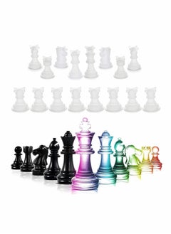 Y&D Chess Mold,16 Pcs 3D Silicone Resin Mold Set, Crystal Epoxy Casting Molds for DIY Crafts Making, Birthday Gift, Family Party, Board Games and Outdoor  - Image 1