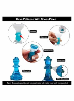 Y&D Chess Mold,16 Pcs 3D Silicone Resin Mold Set, Crystal Epoxy Casting Molds for DIY Crafts Making, Birthday Gift, Family Party, Board Games and Outdoor  - Image 5