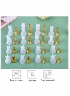 Y&D Chess Mold,16 Pcs 3D Silicone Resin Mold Set, Crystal Epoxy Casting Molds for DIY Crafts Making, Birthday Gift, Family Party, Board Games and Outdoor  - Image 3